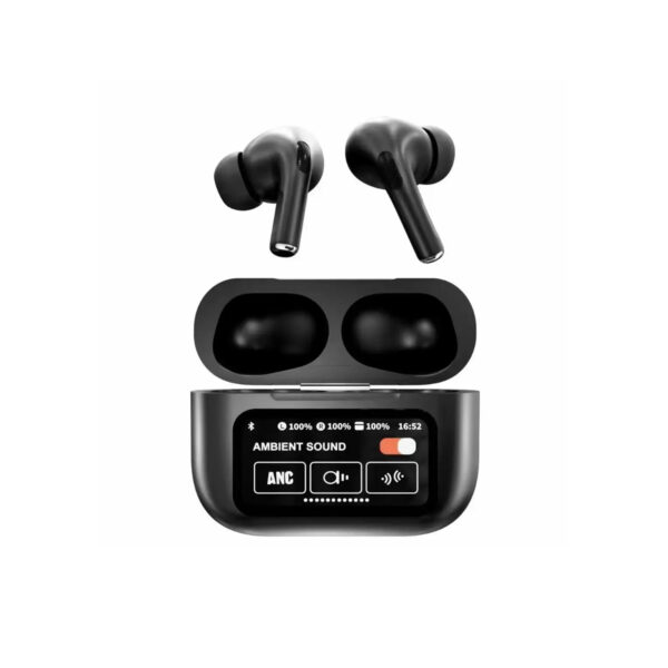 Touchscreen LCD Airpods A90 Pro with ANC/ENC (Black)